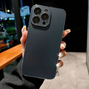 New Arrival AG Case With Electroplate Glossy Edge and Matte Edge Frosted Phone <strong>Cover</strong> for IPhones 15 Pro Max - Product Image 5