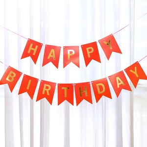 Banderines colgantes con letras estampadas, banderines triangulares para fiestas y celebraciones - Product Image 3