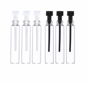 迷你空样品1毫升2毫升精油测试仪滴瓶棒香水瓶带塑料棒盖 - Product Image 1
