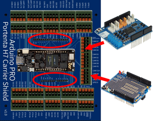 Carrier PCBA circuit board per scopi di sviluppo Arduino PRO Portenta H7 - Product Image 5