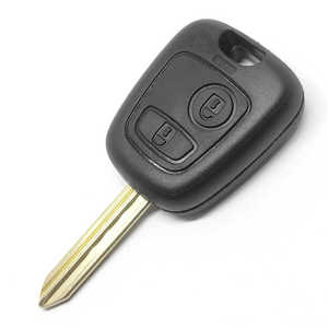 Nero P-eugeot 2 pulsanti Smart Car chiave a distanza guscio di programmazione con logo SX9 chiave