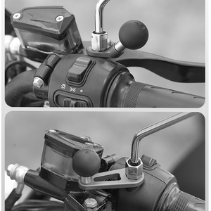 FANAUE Aluminium legierung Mount Base 10mm Bolzen kopf <span class=keywords><strong>adapter</strong></span> mit doppeltem Sockel arm RAM B Größe Handy halter