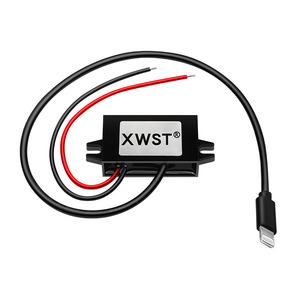 XWST Dc DC Convertidor USB reductor 12V a 5V 3A Convertidores USB Entrada 8-22V Salida 5V 3A 15W Micro mini Tipo C Cargador de teléfono USB