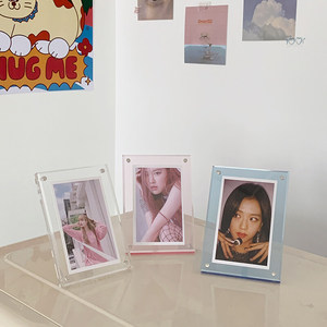 Großhandel moderne 4x6 Mini klare Acryl Foto rahmen für Bild Instax Desktop-<span class=keywords><strong>Display</strong></span> Kristall Lucite Bilderrahmen <span class=keywords><strong>Block</strong></span>