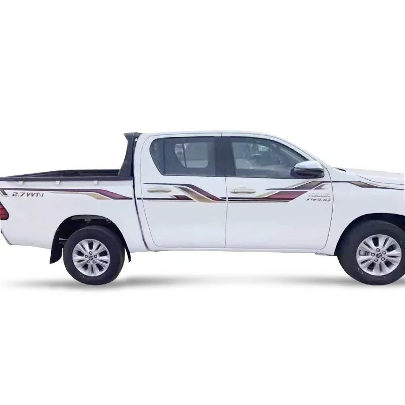 2022 Dubai Double Cab 4X4 Pickup calcomanías de coche brillantes pegatinas de vinilo para Toyota Hilux 2022