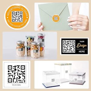 Custom QR <strong>Code</strong> Thank You Stickers, Design Your Image Logo Text Label Social Media Influencing Stickers for Business Activity - Product Image 4