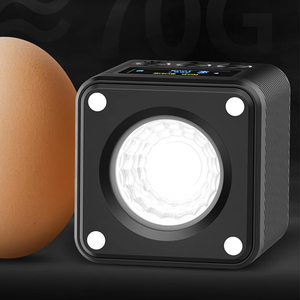 DSLRカメラUlanzi L2 RGB COB LEDビデオカメラランプ用ディフューザーハニカム付きミニフィルライト写真 - Product Image 1