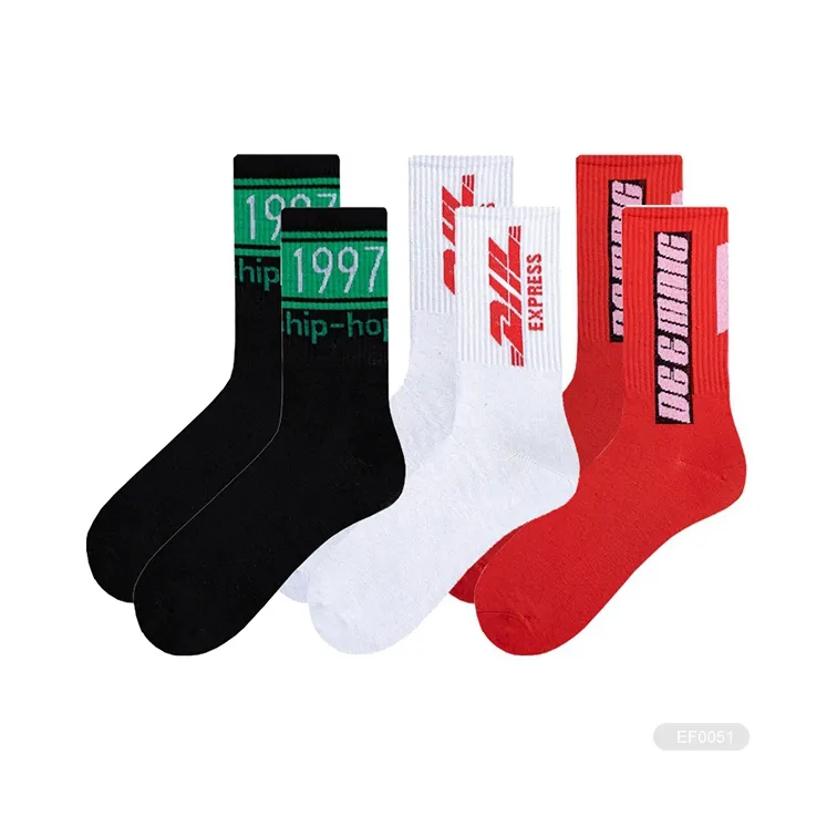 JD- O093 mens sport socks with logo personalised sports socks athletic socks custom