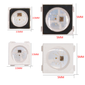 Ayarlanabilir RGB LED çip WS2812B SK6812 SK9822 APA102 APA107 dahili ic smd ws2812b 5050 rgb smd led - Product Image 2