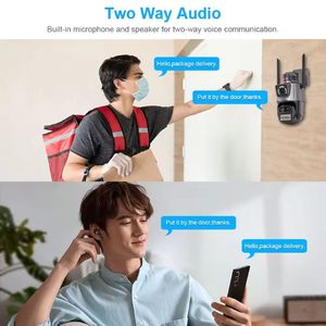 Icsee 9MP 3 Lens Waterproof Linkage Alarm Wireless 8x Zoom Body Tracking <strong>IPC</strong> Security CCTV Wifi Network Security <strong>Camera</strong> - Product Image 3