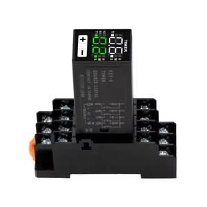 JSZ6 piccolo doppio Display digitale H3Y-2/4/H tempo relè tempo tempo tempo controllo Timer 12 v24v220v con Base - Product Image 2