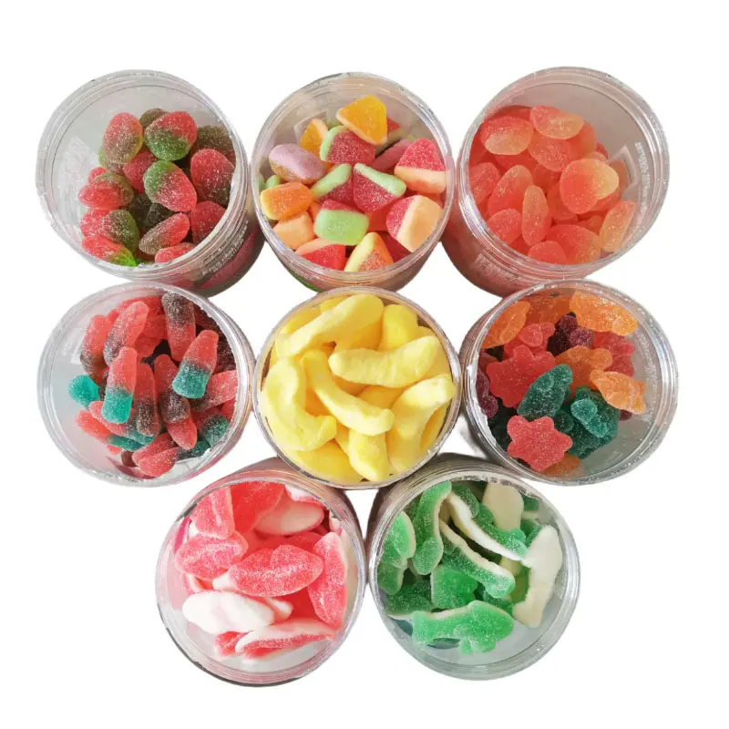 Bulk Wholesale Assorted Sugar Coated Strawberry Candy Gummies