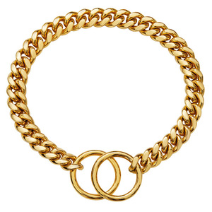Stok mevcut eğitmen eğitim <span class=keywords><strong>Pit</strong></span> Bull Metal küba bağlantı köpek zincir yaka köpek gerdanlık zincir altın toplu donanım