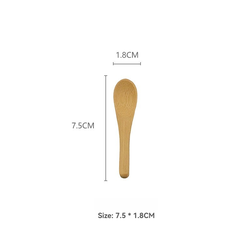 WY017 bamboo spoon 7.5 * 1.8CM