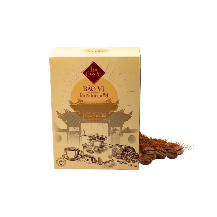 Vietnam-Fabrik Kaffeepulver von Bao Vi Marke guter Preis OEM-Service für Großhandel mit Siedemwasser Verpackung 28 Schachteln