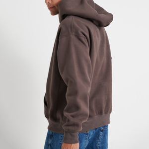 Winter Houd Warm Oem Zwaargewicht Effen Pullover Sweatshirts <span class=keywords><strong>Fleece</strong></span> Hoody Sportkleding Oversized Tops Hoodie Voor Heren - Product Image 5