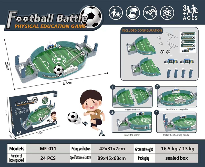 Futbolín grande + dos balones de fútbol