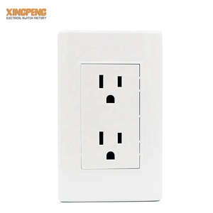 Interruptor y enchufe multifunción, toma de corriente con 6 orificios, estándar americano, 16A, 118 ~ 220 v, Color blanco, 250