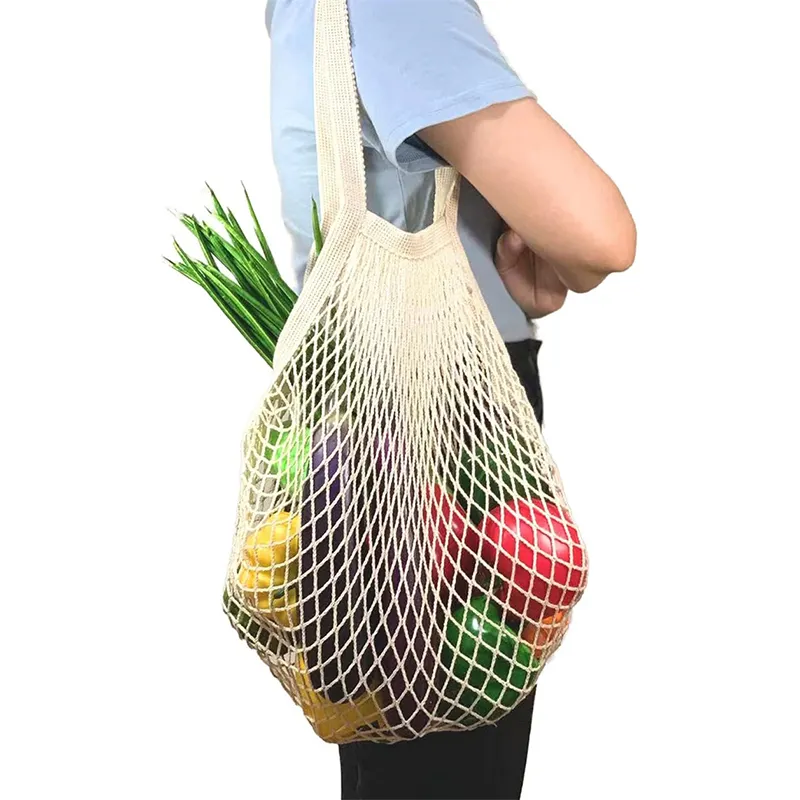 Легкая и прочная продуктовая Сетчатая Сумка, большая сетчатая пляжная сумка, многоразовая Сетчатая Сумка для овощей и фруктов
