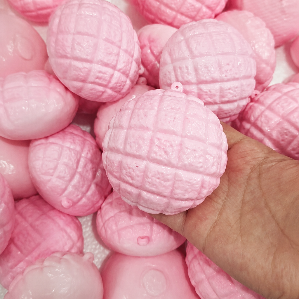 Bloque de Pan de Piña Rosa, Estilo Bun.