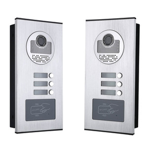 Sistema de intercomunicación de teléfono para puerta de apartamento/familia, 7 pulgadas, impermeable, RFID, IR-CUT, HD, cámara 1000TVL con 3 botones, 3 monitores - Product Image 3