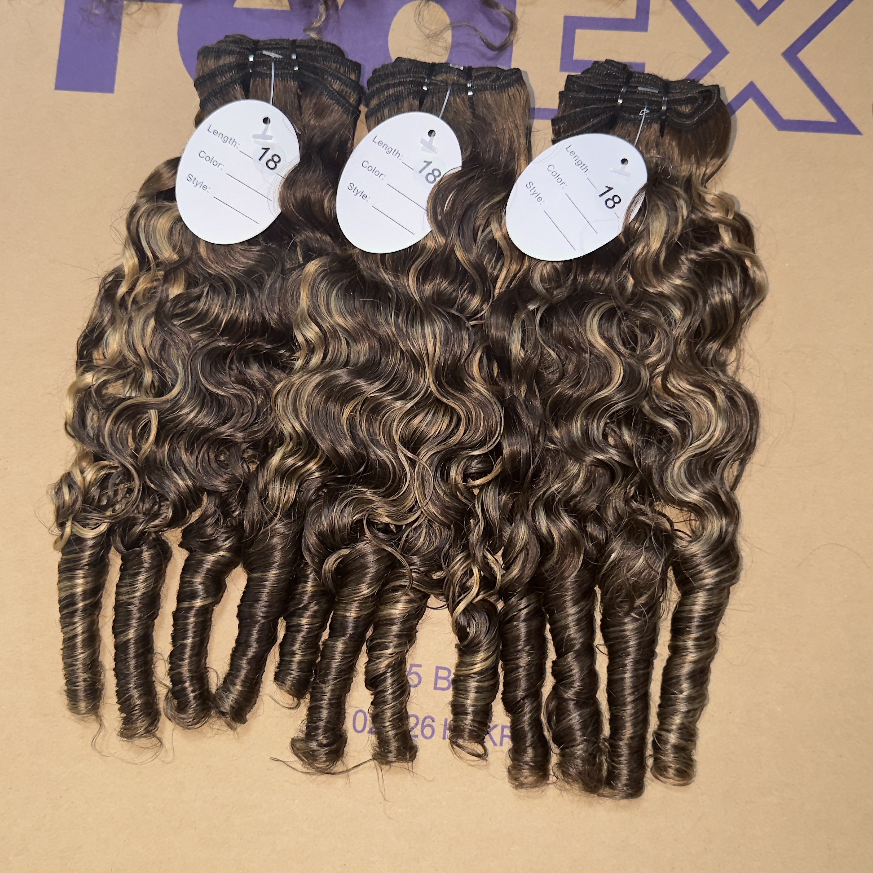 highlight color french curly