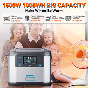 FlashFish 1.5kw 2kw 1500w 2000w Ibd Backup Charging Ac <strong>Input</strong> and <strong>Output</strong> on Wheels Portable Solar Energy Power Generator Station - Product Image 3