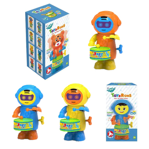 Cheap Price Winding-up Rocking <strong>Toy</strong> Robot Plastic Clockwork Little Drummer Robot <strong>Toy</strong> - Product Image 2