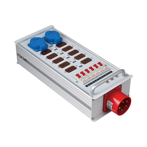 Caja de distribución de luz de escenario SHTX, entrada y salida 32A, salida 16A de 12 vías con luz indicadora de pantalla de voltaje, se puede personalizar - Product Image 4