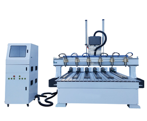 Fresadora CNC de 6 husillos, de 4 ejes cilindros rotativos, tallado redondo de madera 3D, tallado de madera, eje Z, enrutador CNC - Product Image 1