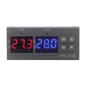 STC-3018-controlador de temperatura ajustable, pantalla Dual, DC12V