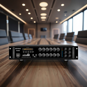 Professional PA 6CH Zone <strong>Output</strong> Amplifier for Public Address with USB Connectivity and Remote Control for <strong>Receivers</strong> &amp; Amplifiers - Product Image 3