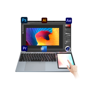 Brand <strong>Customization</strong> 2 Screen Intel Celeron N5095 Quad Core Rgb Backlit Keyboard Win 10 11double Dual Screen Touch Laptop - Product Image 1