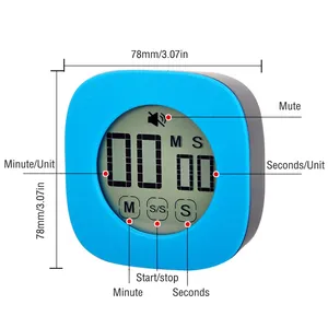 Timer LCD conto alla rovescia per cucinare il Display digitale della scuola conta la temporizzazione del cronometro Touch Screen cronometro portatile conteggio utensili da cucina - Product Image 6