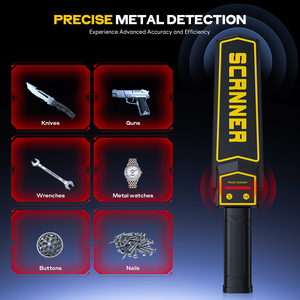 AA 9V <span class=keywords><strong>LED</strong></span> göstergesi ABS malzeme ile taşınabilir yüksek hassasiyetli Metal dedektörü hem iç hem de dış mekanlarda kullanılabilir