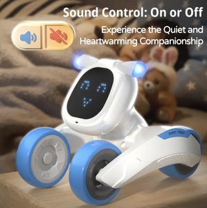 QW 2.4Ghz RCロボットスマートトーキング子犬ウォーク & ダンスインタラクティブペットプログラムロボット犬音声制御インテリジェントギフトおもちゃ子供のため - Product Image 5