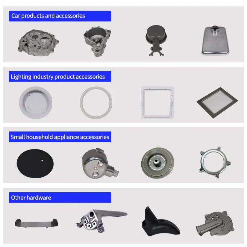 Hợp kim nhôm đúc chết, vỏ đèn vân tay khóa chảo, phụ tùng ô tô xe máy đúc các bộ phận nhôm.
