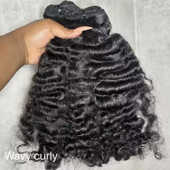 1 pièce de cheveux ondulés et bouclés