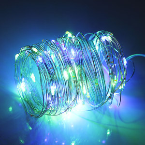 Cable de cobre para luces LED, cadena de luces LED con Control remoto, conexión USB, funciona con batería, temporizador de 8 modos, resistente al agua - Product Image 2