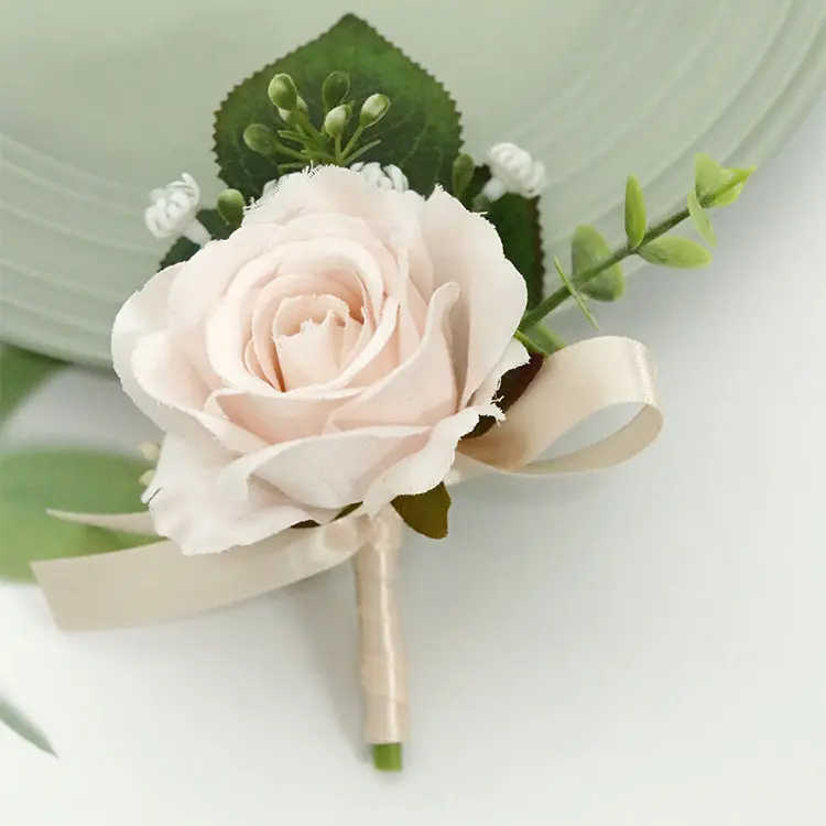 AYOYO OEM Décoration de Mariage Rose Main Fleurs Artificielle Poignet Corsage Femmes Accessoires