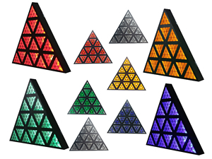 Lightingcosmos Pyramid Dj Lights RGBA <strong>Led</strong> Club Triangular Stage Light Retro Triangle <strong>Led</strong> Matrix Lamps - Product Image 6