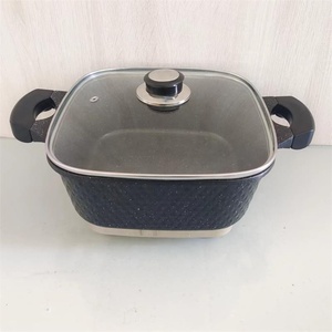 热销烹饪钻石锅热家用多功能防粘电动方形迷你炊具 - Product Image 5