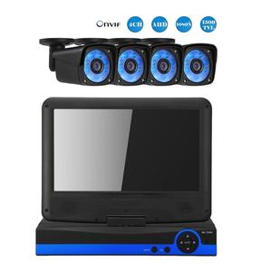 Diy h.264 เครือข่ายสแตนด์อโลนล้านพิกเซล 4ch ahd กล้องวงจรปิด dvr security กล้องหน้าจอ - Product Image 1