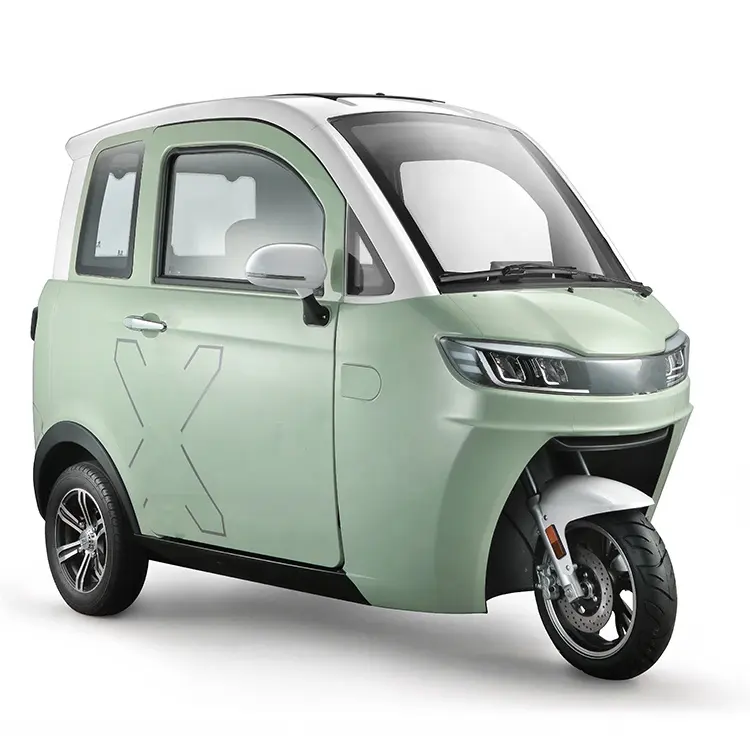 EEC e rikshaw batteria 3 ruote 2 posti scooter elettrico coperto auto per triciclo adulto con ruota grande