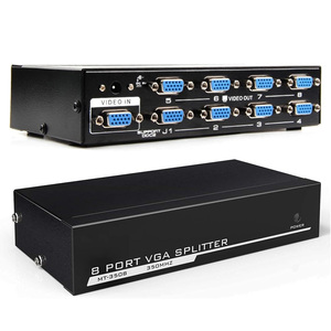 SYONG Video Graphics Array HD Splitter 8 Port <strong>VGA</strong> 200MHZ Video Splitter 1 <strong>Input</strong> 8 <strong>Output</strong> Plug <strong>and</strong> Play - Product Image 5