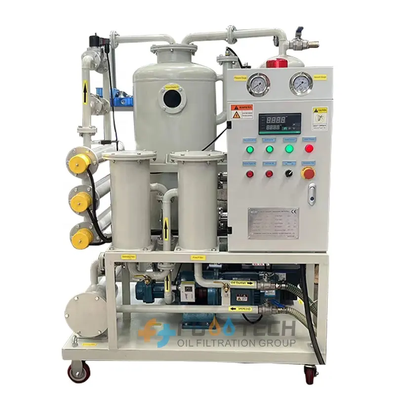 ZY-30 одноступенчатый автоматический выключатель FuooTech, мощность 1800LPH, очиститель масла, трансформатор, установка для фильтрации масла для удаления примесей
