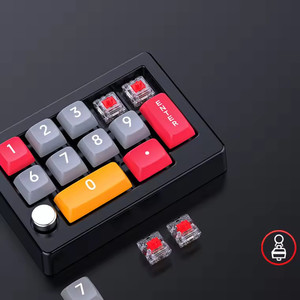 Macro Gramming K808 RGB 13 teclas Teclado con cable Intercambio en caliente RGB Pequeño Mumeric Gaming Teclado mecánico con perilla 12 efectos de luces - Product Image 4