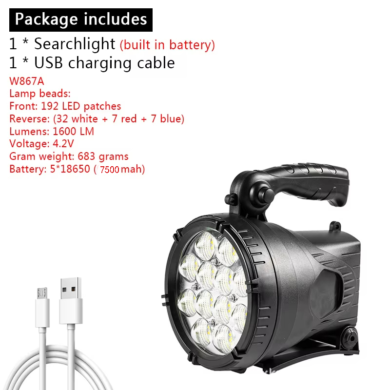 7500mah 192leds