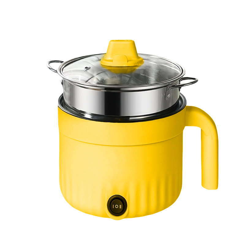 Yellow-Stainless Steel Steamer Basket(Non-stick inner pot)