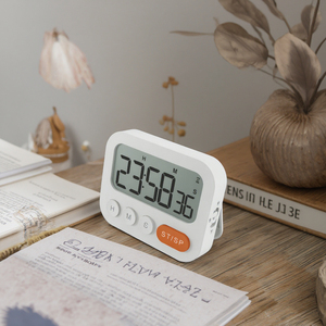 Grande rettangolo LCD Digital Count up Timer da cucina moderno Mini sveglia Stop strumento di cottura orologio che appare in stile Design comune - Product Image 4